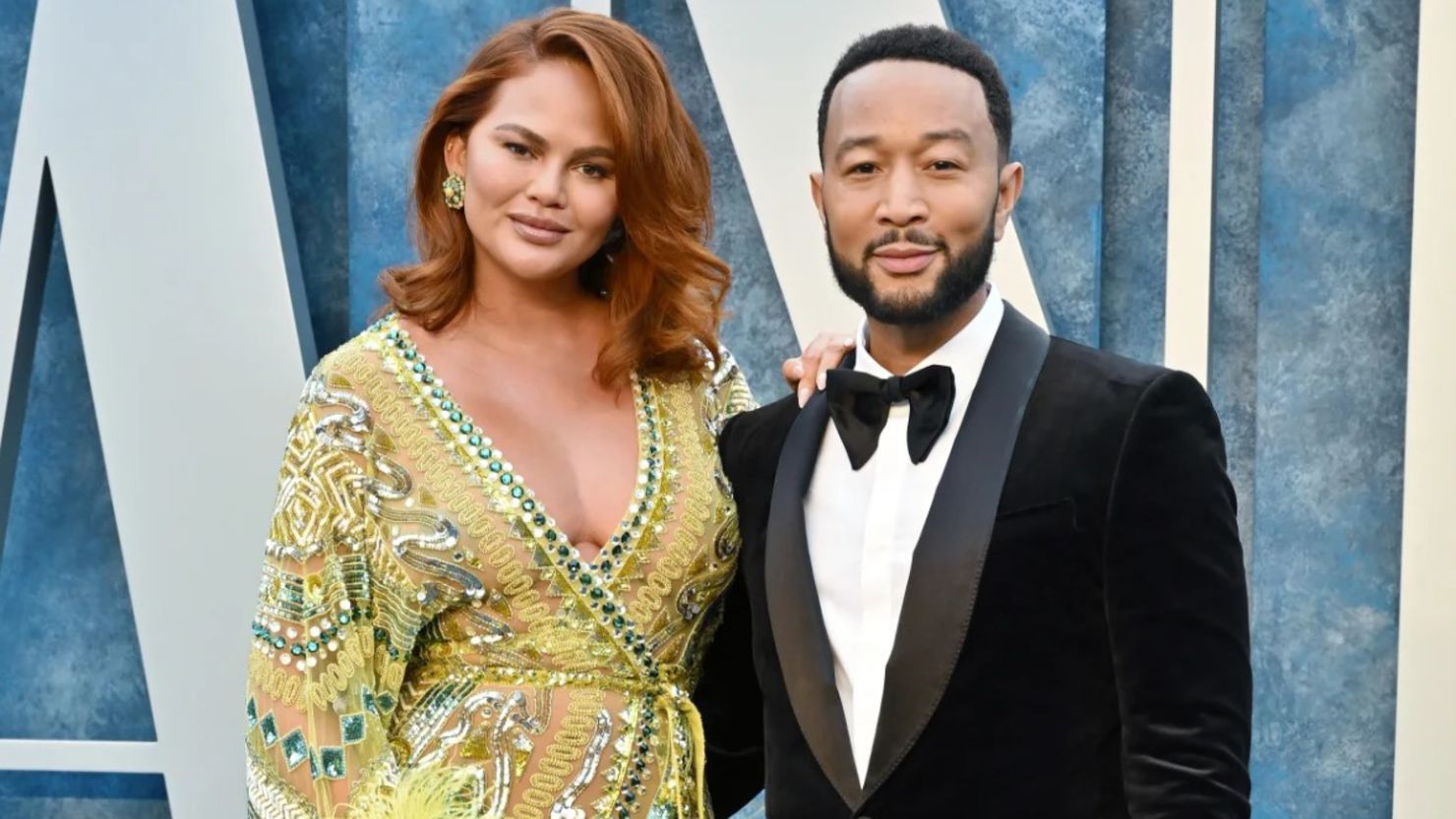 Chrissy Teigen y John Legend en la fiesta de los Oscar 2023 de Vanity Fair en marzo en Beverly Hills, California.
Axelle/Bauer-Griffin/FilmMagic/Getty Images