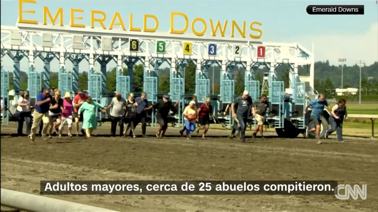 CNNE 1414575 - carrera en hipodromo termina derribando a un par de abuelos