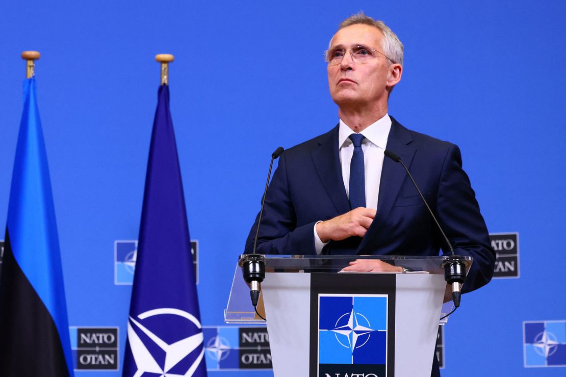 El secretario general de la OTAN, Jens Stoltenberg, durante una rueda de prensa en la sede de la OTAN en Bruselas, Bélgica, el miércoles 28 de junio.