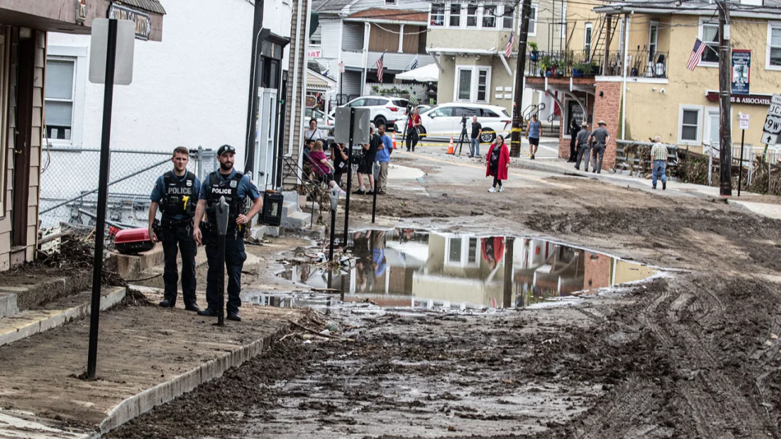 Main Street en Highland Falls, Nueva York, es vista este lunes.