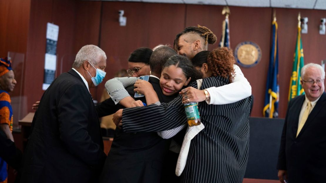 La familia de Aretha Franklin en el tribunal este martes.