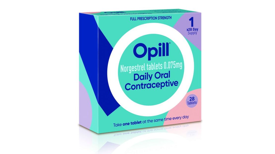 Píldora anticonceptiva Opill, de venta libre.