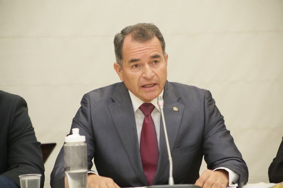 General (sp) Rodrigo Bohórquez durante una comparecencia ante la Asamblea.