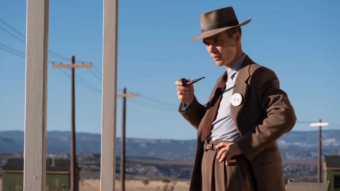 Cillian Murphy is J. Robert Oppenheimer in "Oppenheimer".