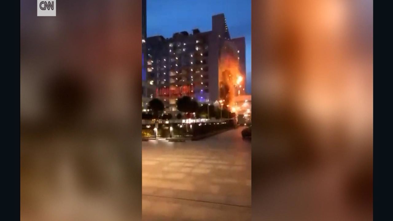 CNNE 1428755 - video capta explosion de un dron en moscu