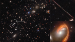 CNNE 1430939 - la nasa publico nuevas imagenes del cumulo de galaxias "el gordo"