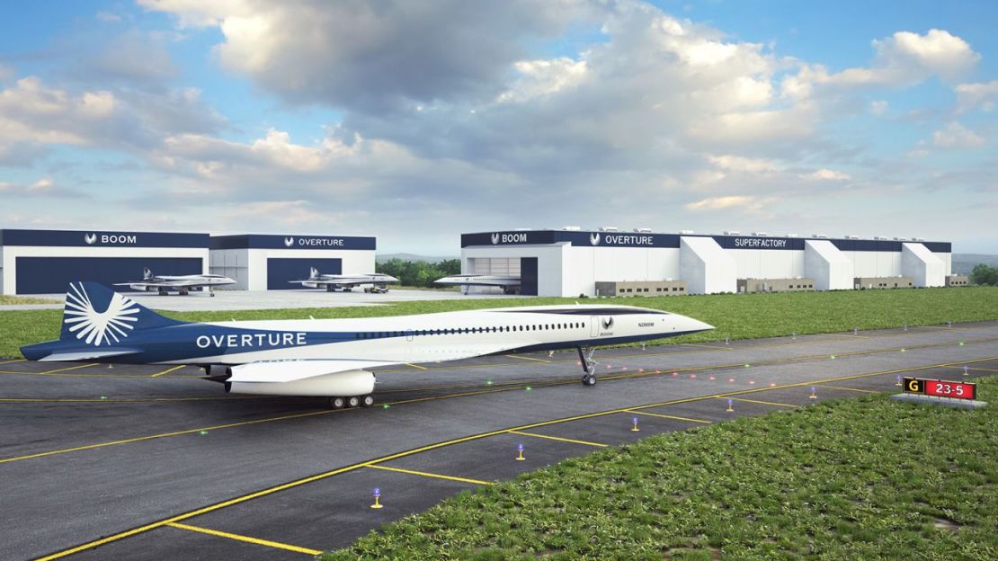 Boom empezó a construir su Superfábrica en 2023. Crédito: Boom Supersonic