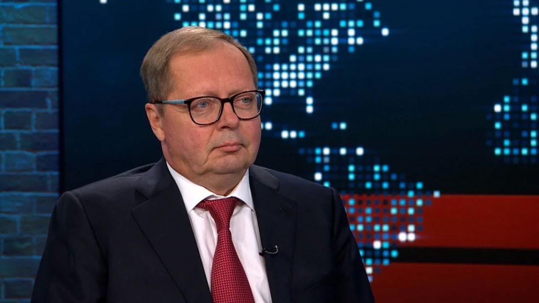 Andrei Kelin, embajador de Rusia en el Reino Unido, fue entrevistado por Christiane Amanpour de CNN el 4 de agosto.