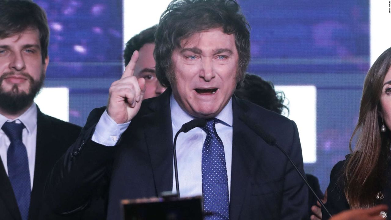 CNNE 1435543 - javier milei habla tras convertirse en el candidato mas votado