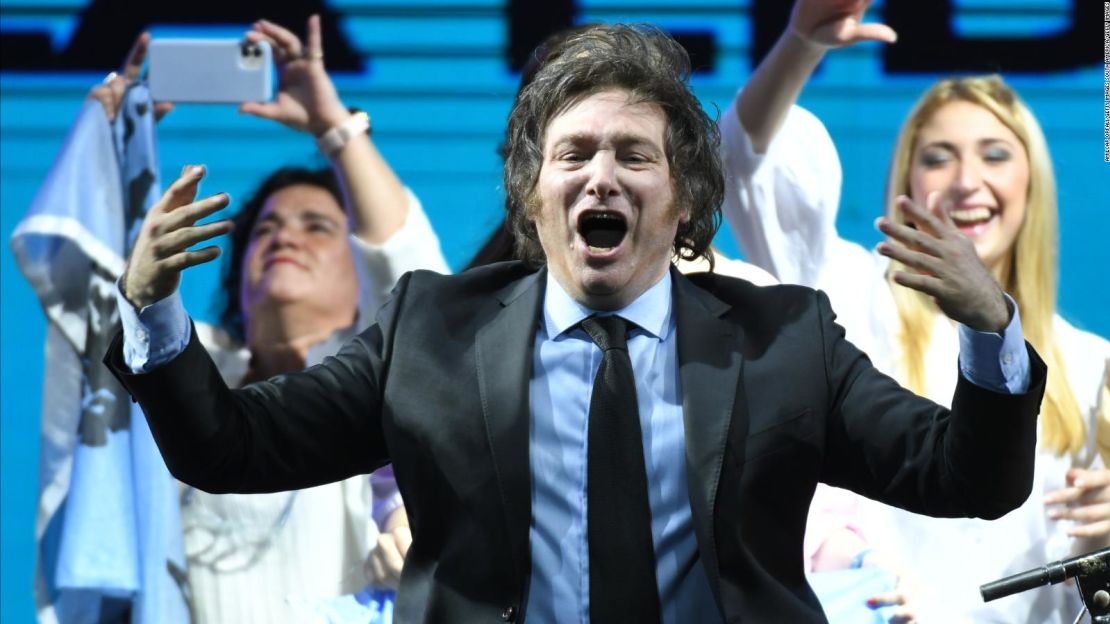 Javier Milei, uno de los candidatos presidenciales en Argentina por La Libertad Avanza.