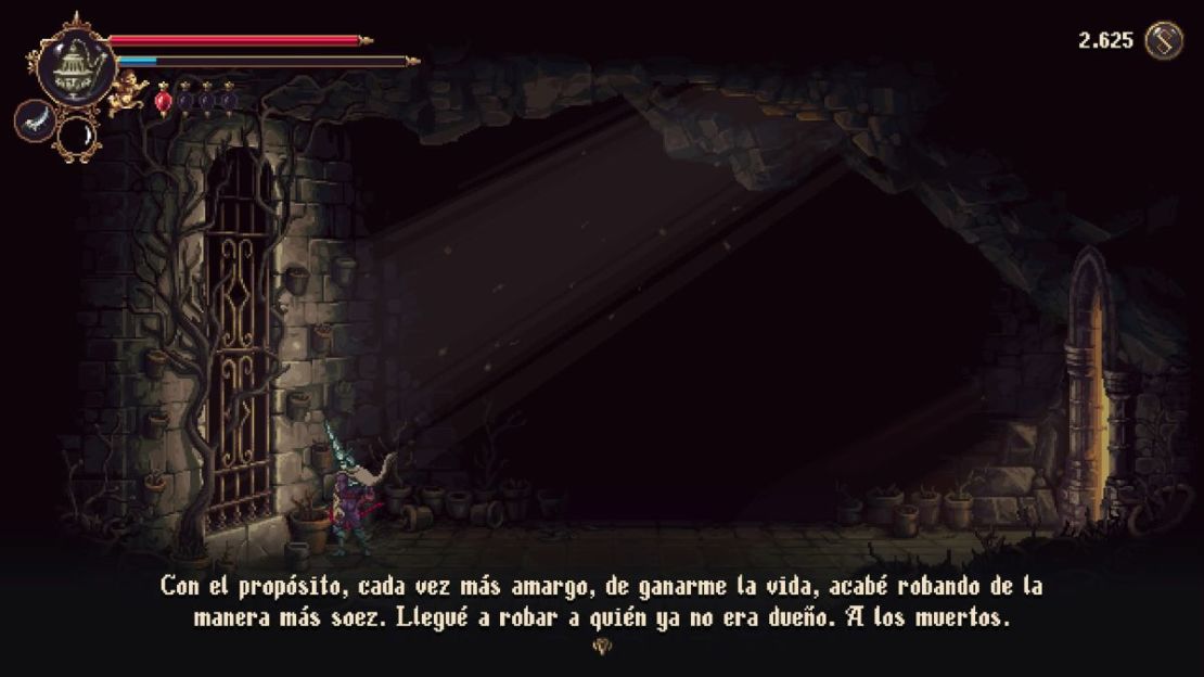 Captura de pantalla del videojuego "Blasphemous II"