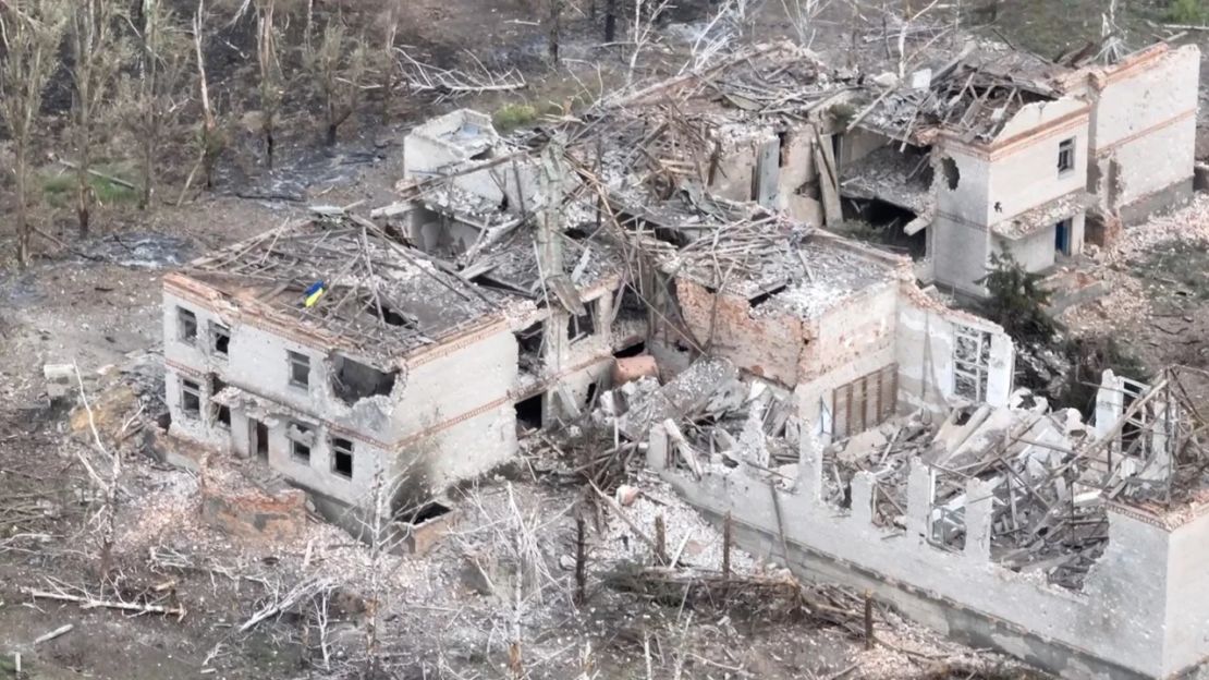 Casi no quedan edificios en pie en Robotyne tras semanas de combates en la zona. Credito: Telegram Valerii Zaluzhnyi/Reuters