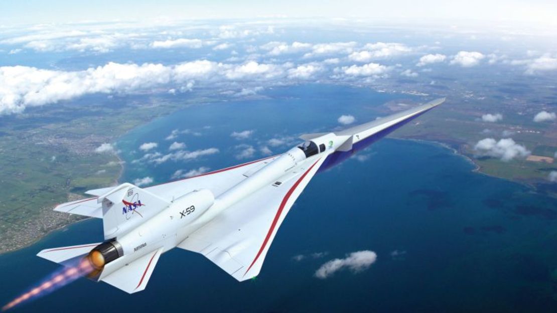 El avión X-59 de la NASA tiene como objetivo reducir el estallido sónico a un ruido sordo.