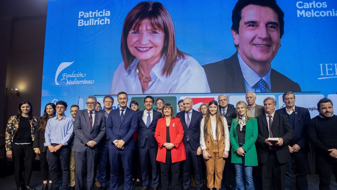 Patricia Bullrich presentó a Carlos Melconian como su ministro de Economía.