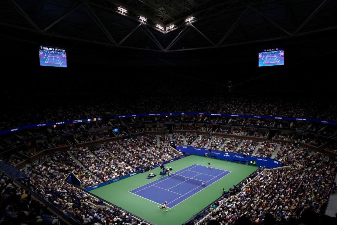 Estadio Arthur Ashe el 8 de septiembre de 2023. Crédito: Sarah Stier/Getty Images