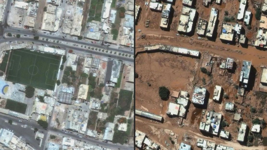 CNNE 1452583 - el antes y el despues de las inundaciones en libia