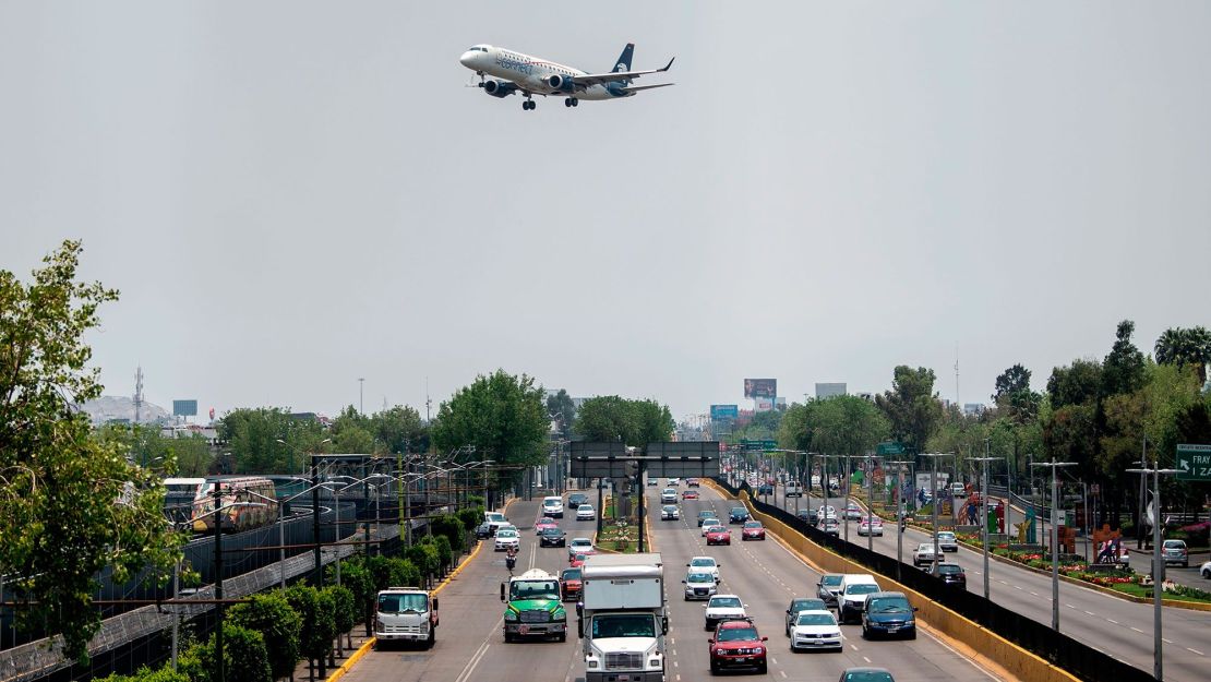 Avión de Aeroméxico en Ciudad de México.