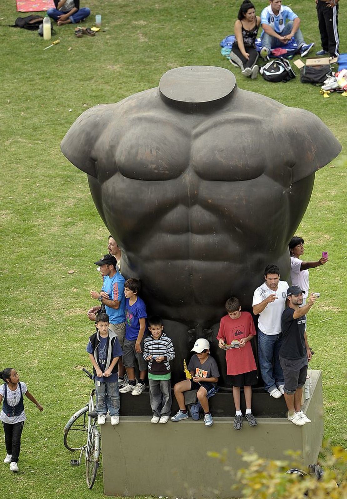 Una escultura de Botero en el Parque Thays