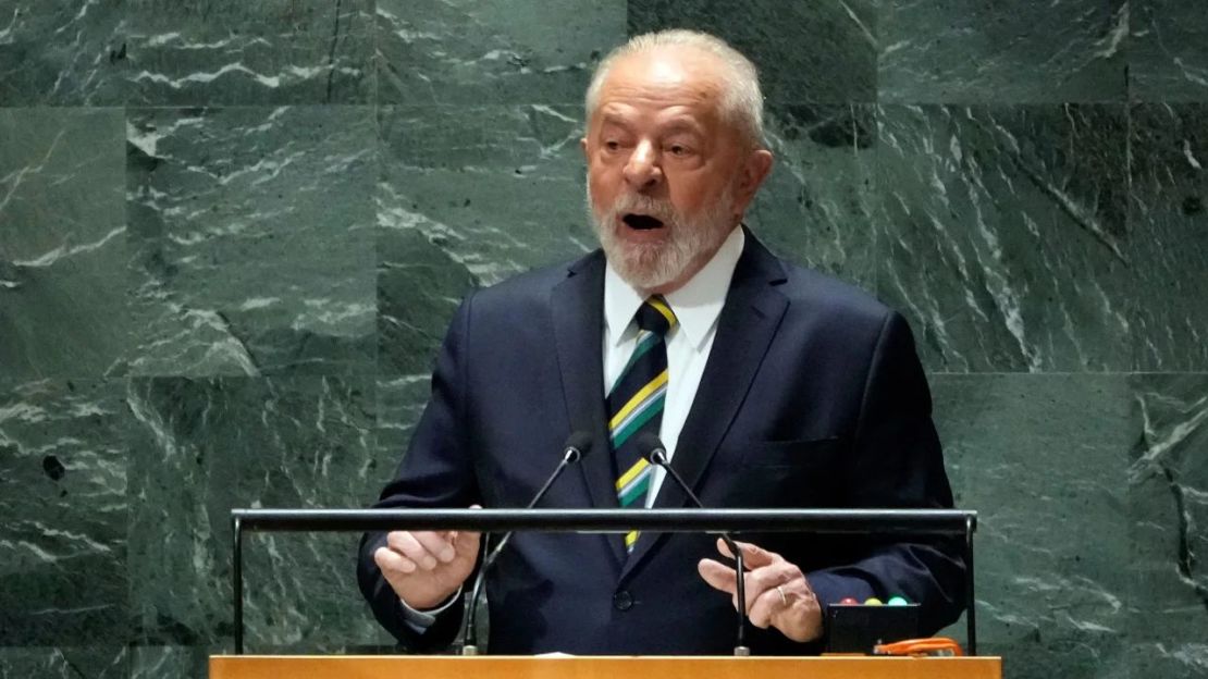 El presidente Luiz Inácio Lula da Silva en la ONU el 19 de septiembre de 2023. Crédito: Richard Drew/AP