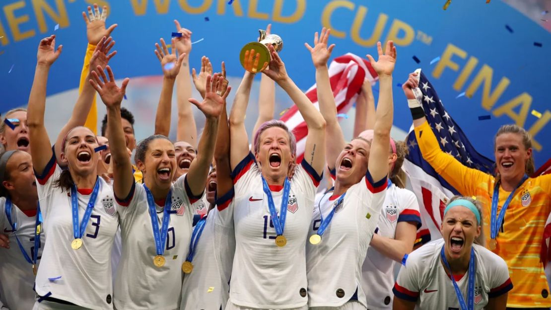 Rapinoe ganó la Copa Mundial Femenina dos veces, la más reciente en 2019.