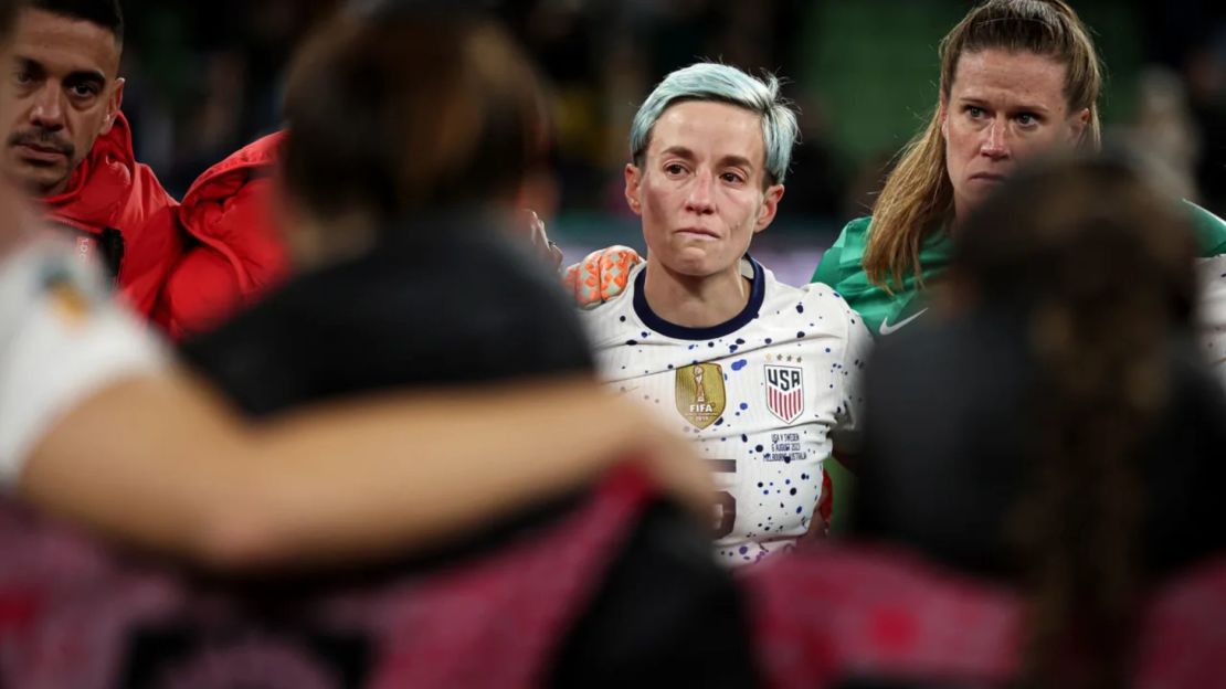 No hubo un final perfecto para Rapinoe, pues Estados Unidos fue eliminada de los octavos de final de la Copa Mundial Femenina de 2023.