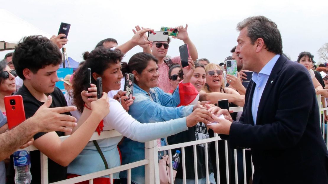 El candidato presidencial por el oficialismo, Sergio Massa.