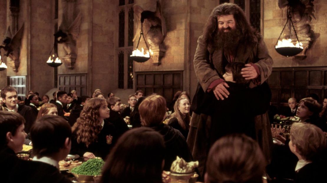 Robbie Coltrane en "Harry Potter y la cámara secreta".