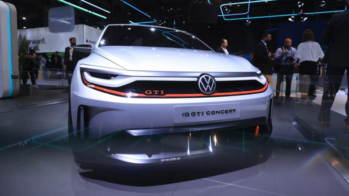 Un vehículo eléctrico VW ID GTI Concept en exhibición en el Salón del Automóvil de Múnich, Alemania, el 4 de septiembre.