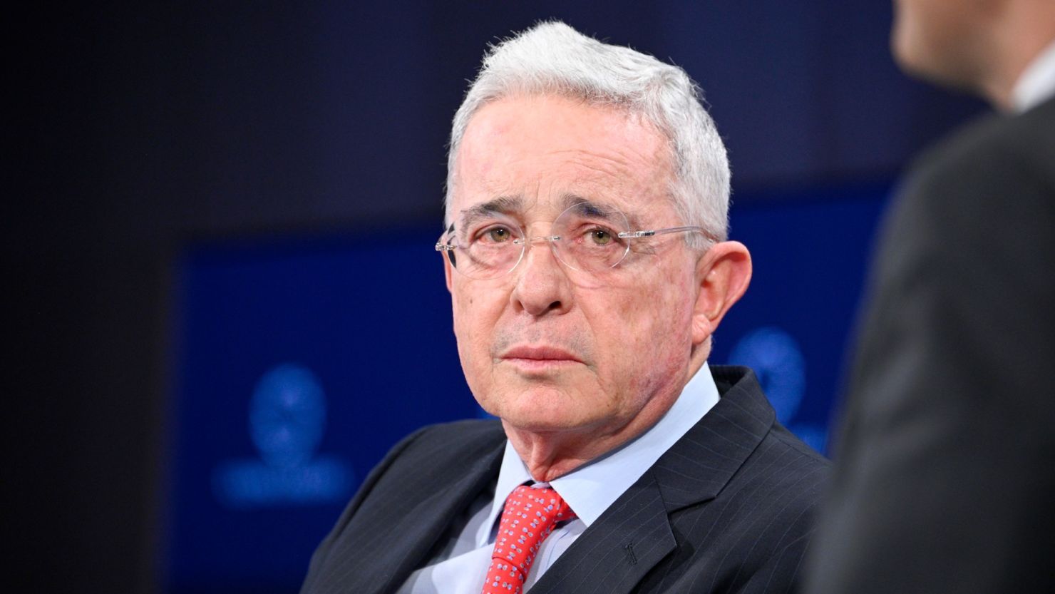 Álvaro Uribe Vélez, expresidente de Colombia, durante un evento el 20 de septiembre de 2022 en Nueva York