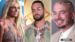 CNNE 1472223 - britney spears, maluma y j balvin comparten imagenes juntos