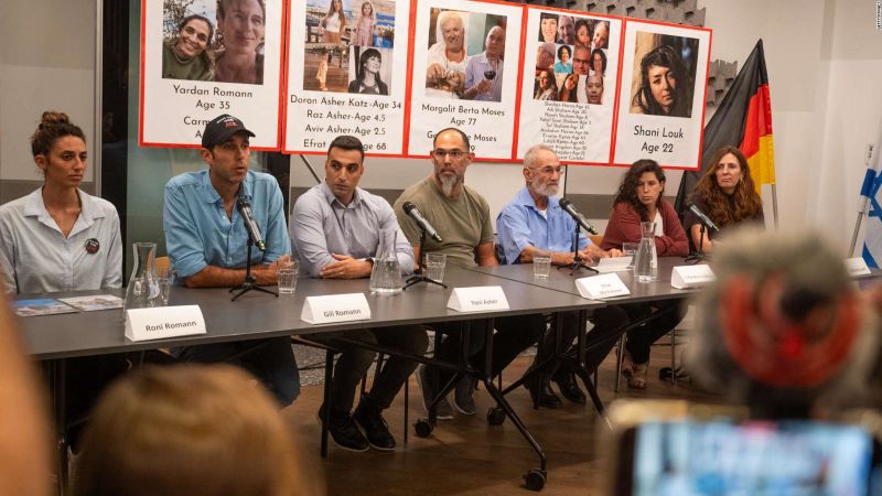 Algunos familiares de rehenes llaman a la paz para que sus seres queridos vuelvan con bien | CNN