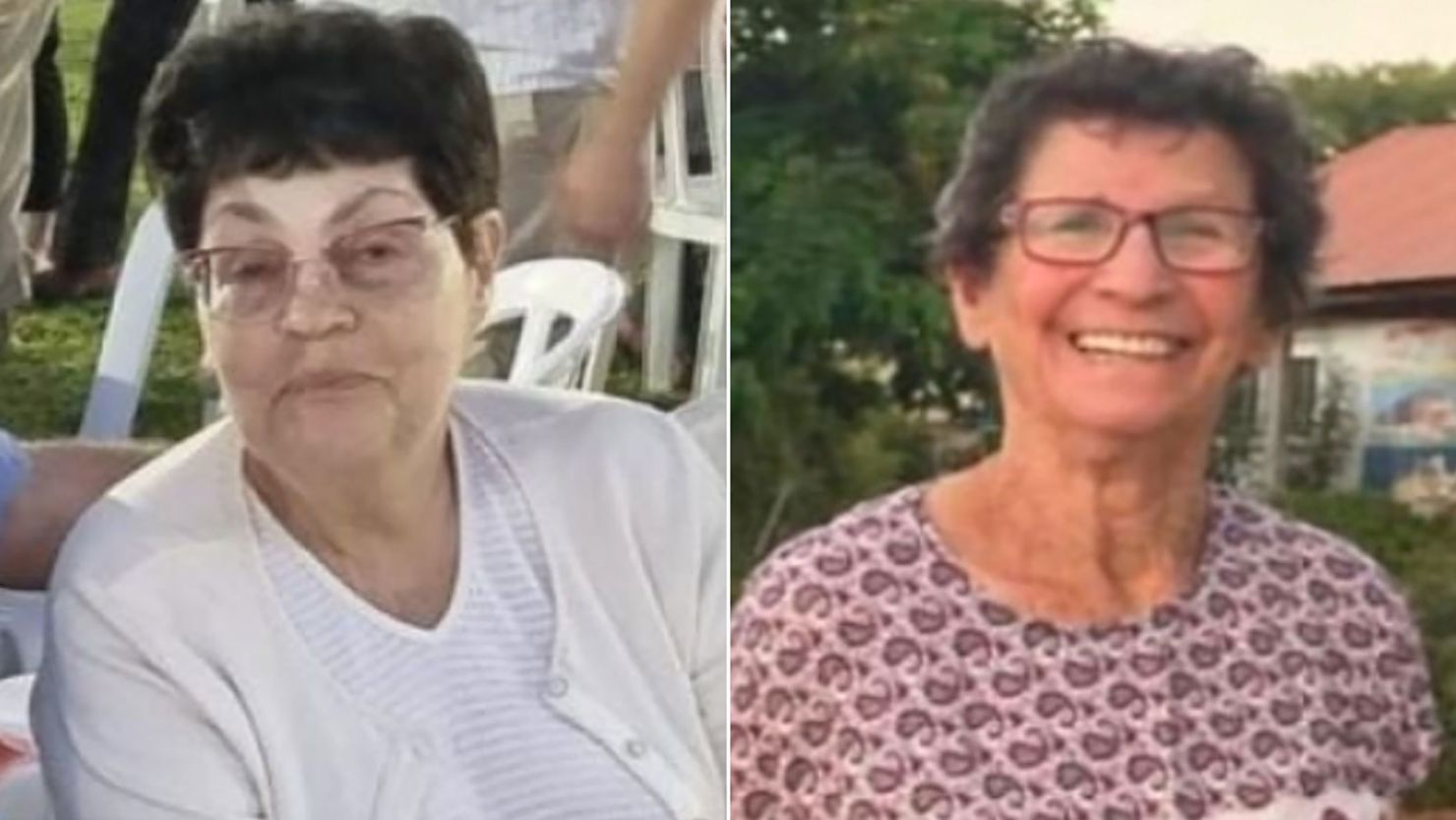 Las rehenes liberadas Nurit Cooper y Yocheved Lifshitz.