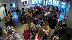 CNNE 1486237 - un ciervo se metio en un restaurante en wisconsin y los clientes salieron corriendo