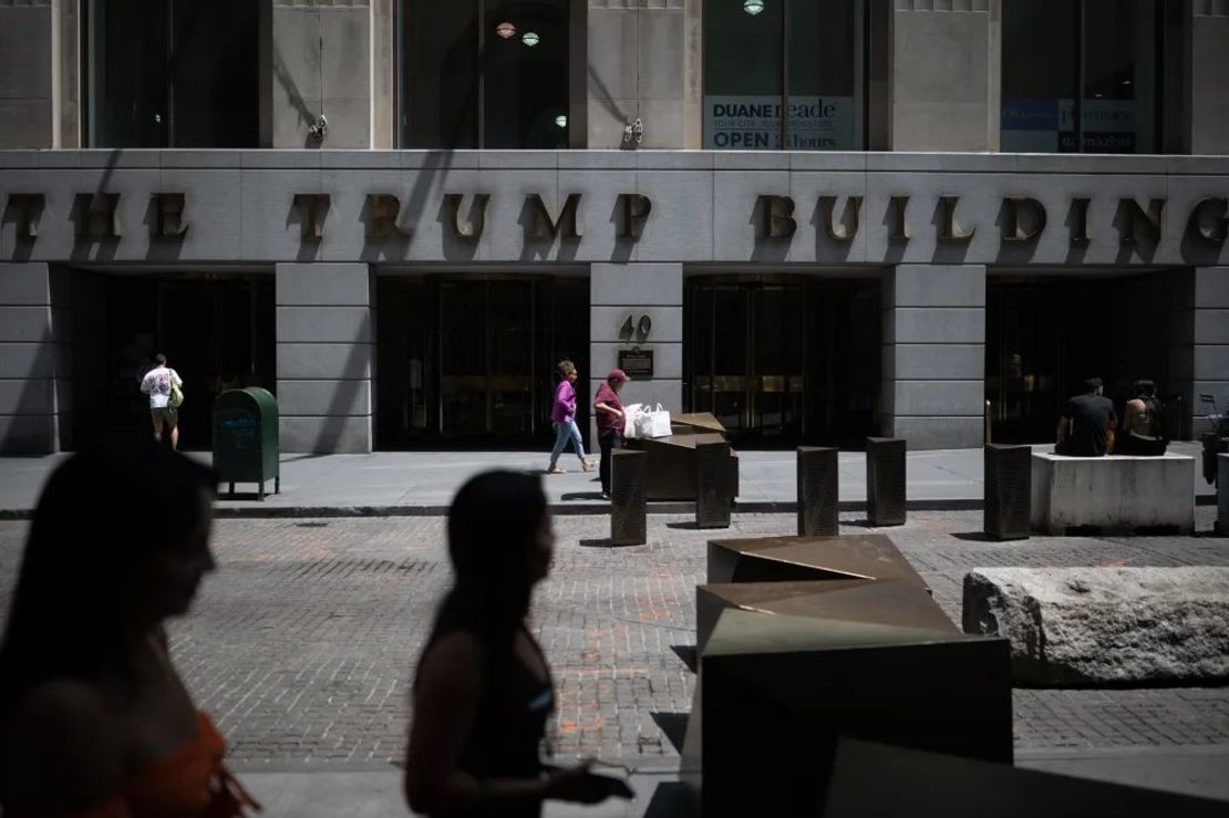 El edificio Trump en Wall Street, en la ciudad Nueva York. Crédito: Victor J. Blue/Bloomberg/Getty Images