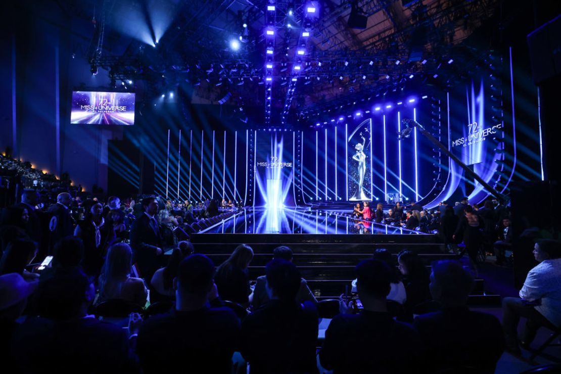 Vista general del escenario del concurso Miss Universo el 15 de noviembre de 2023, en San Salvador, El Salvador.