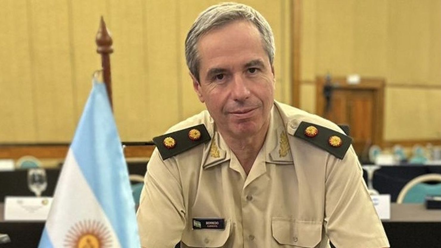 Jorge Fabián Berredo, general de brigada y jefe del Comando General Electoral.