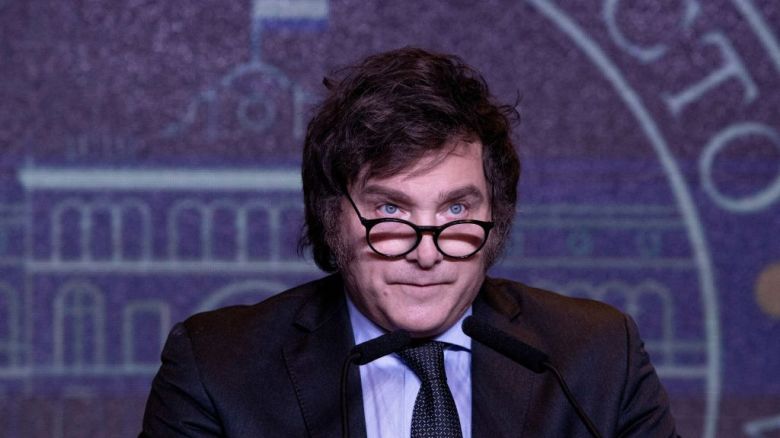 Javier Milei, tras resultar victorioso en las elecciones presidenciales, el 19 de noviembre de 2023