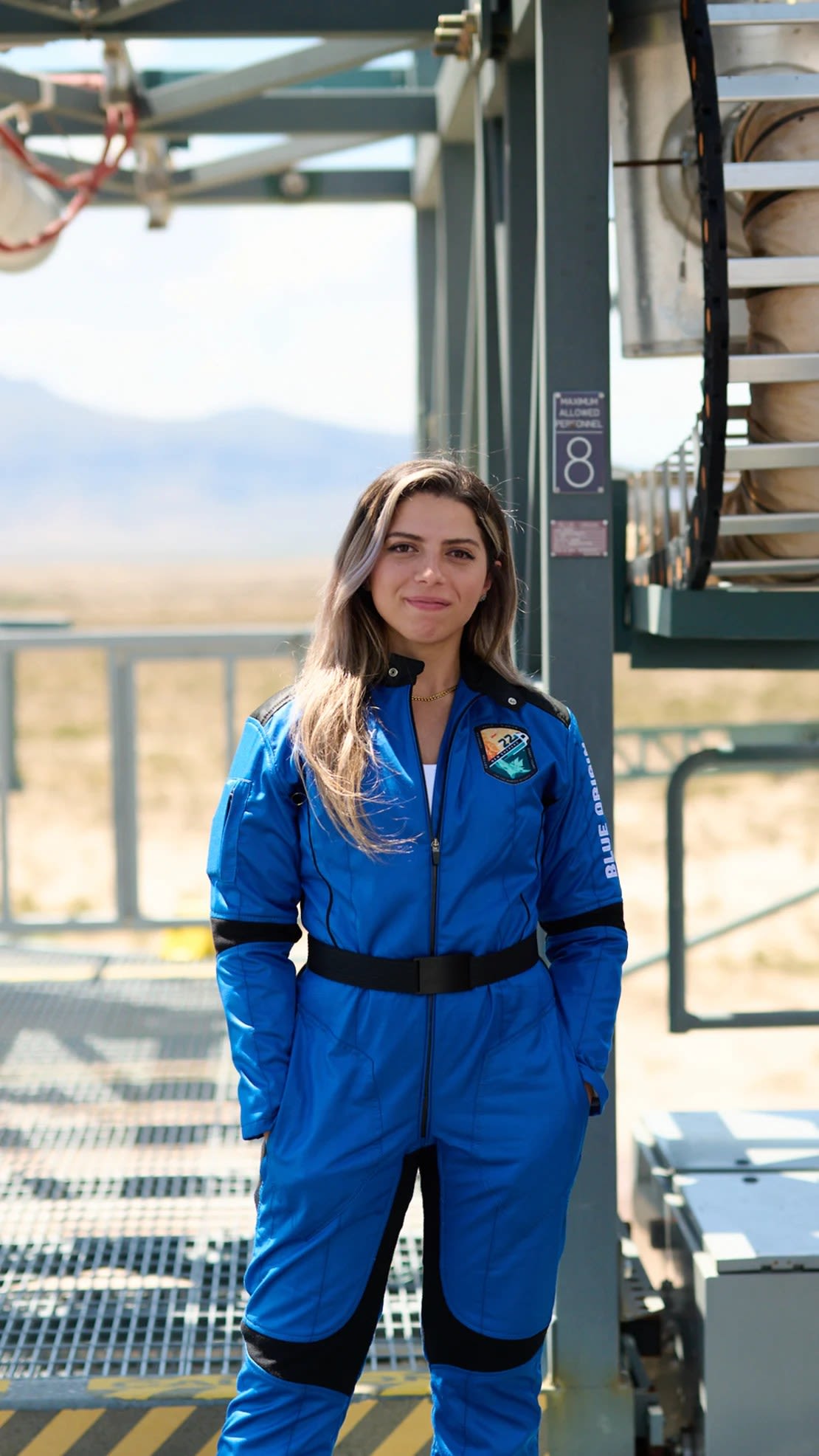 Sabry fue elegida para unirse al vuelo de Blue Origins por la organización sin fines de lucro Space for Humanity.