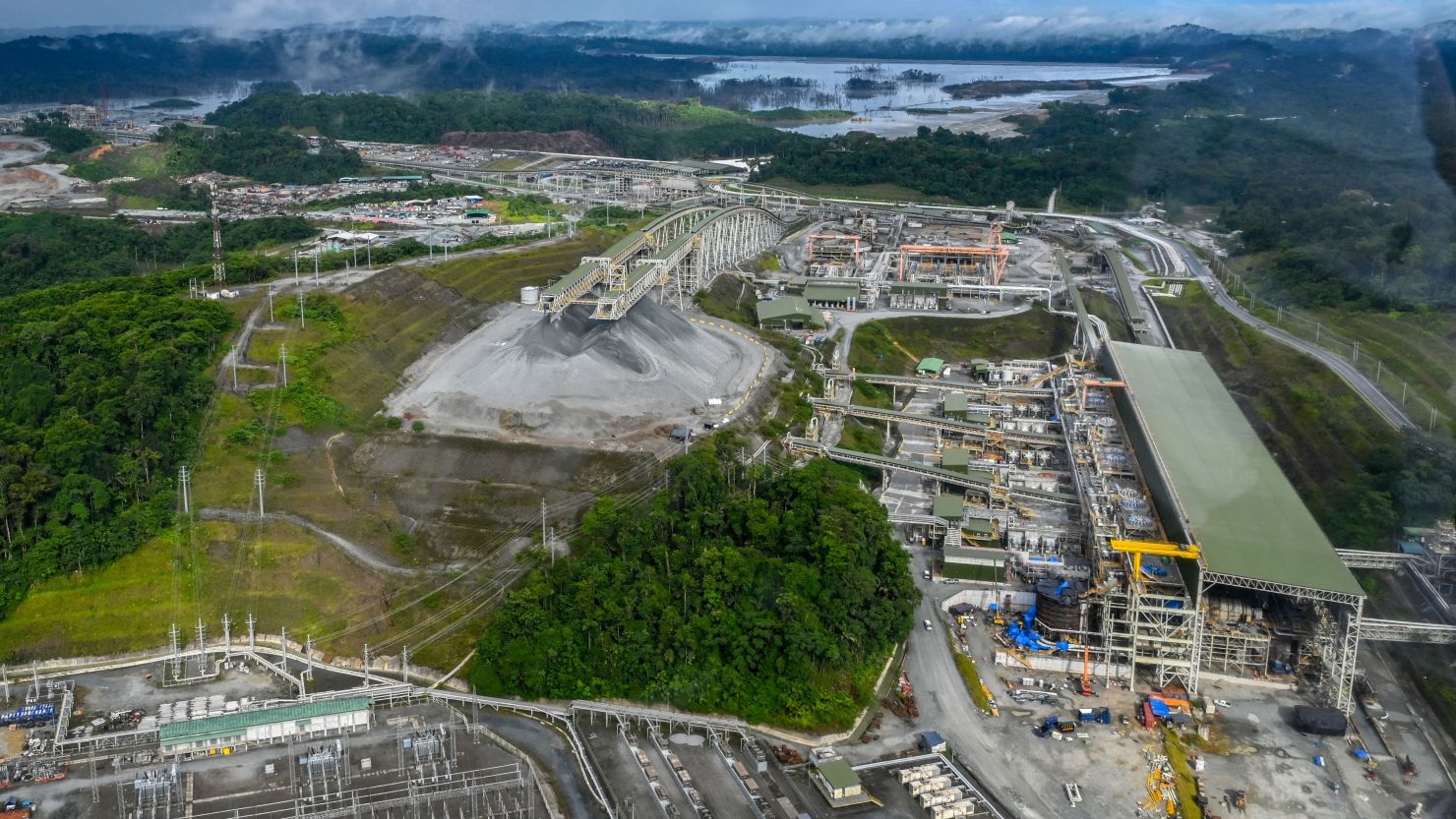 Vista aérea de la mina Cobre Panamá. Crédito: LUIS ACOSTA/AFP via Getty Images