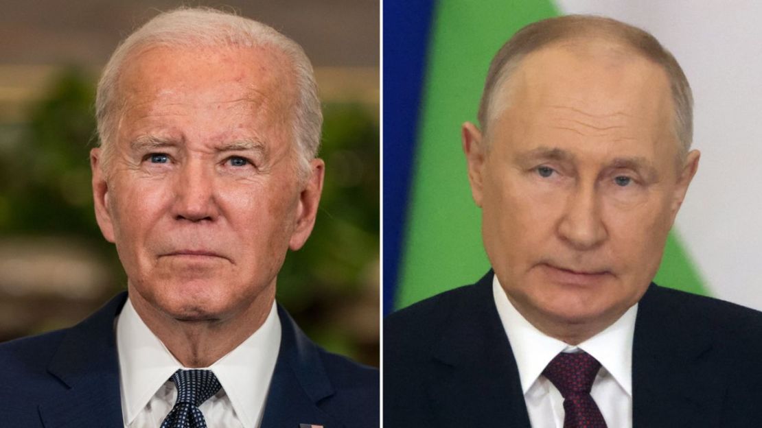 Joe Biden y Vladimir Putin.