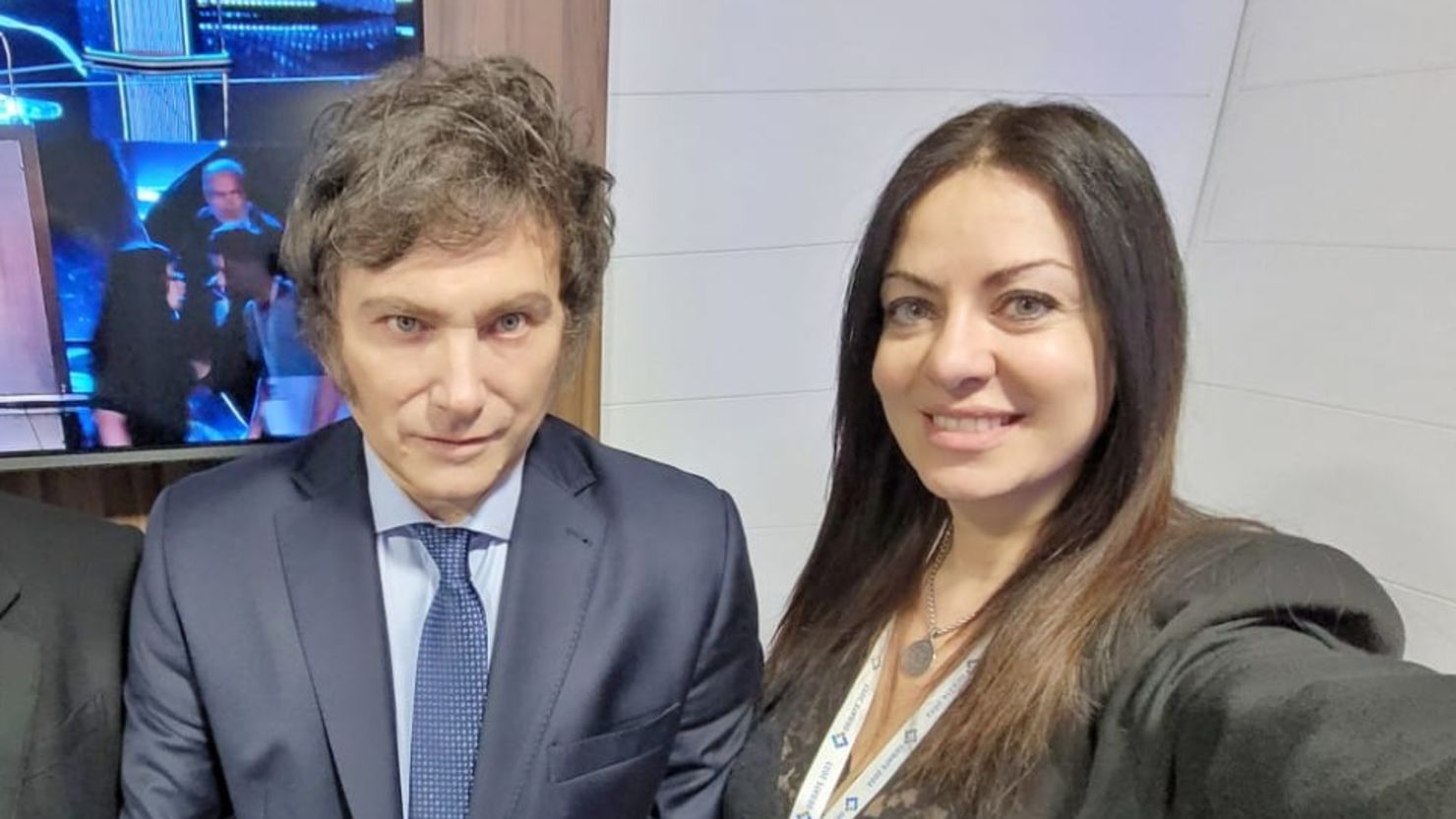 Javier Milei junto a Sandra Pettovello