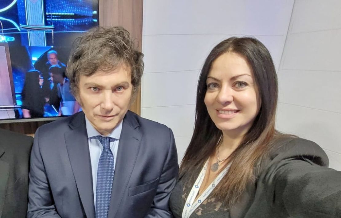 Javier Milei junto a Sandra Pettovello