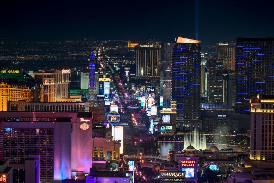 El Strip de Las Vegas visto el 31 de diciembre de 2023. David Becker/AP