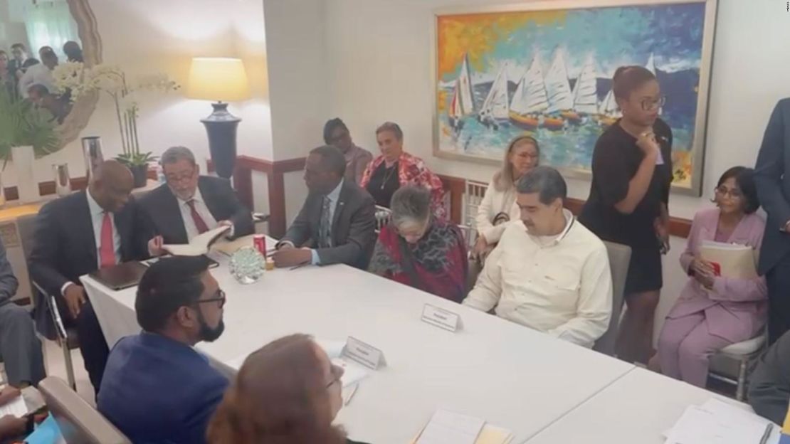 La reunión Venezuela-Guyana por Esequibo.