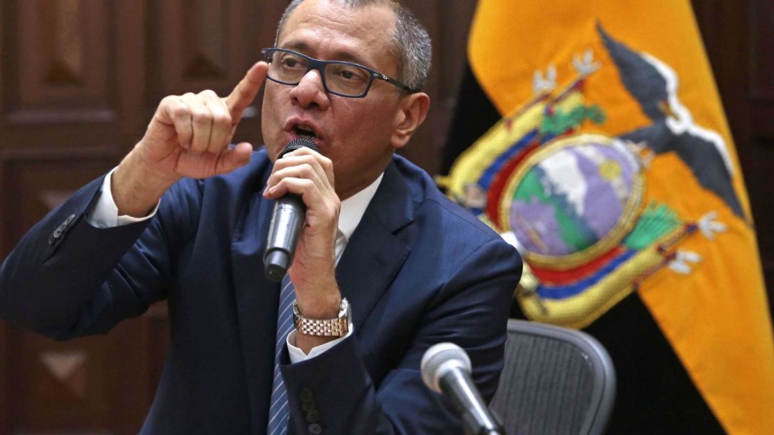 Jorge Glas, exvicepresidente de Ecuador.