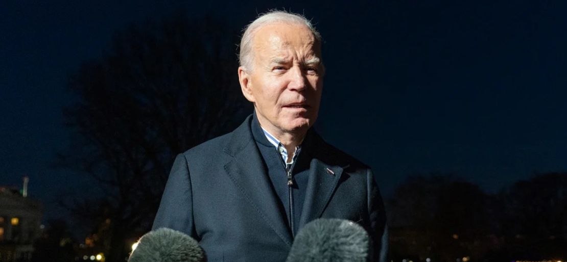 El presidente Joe Biden el 20 de diciembre de 2023, en la ciudad Washington.