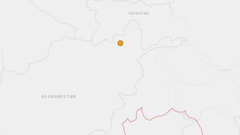 Sismo en la frontera entre Afganistán y Tayikistán