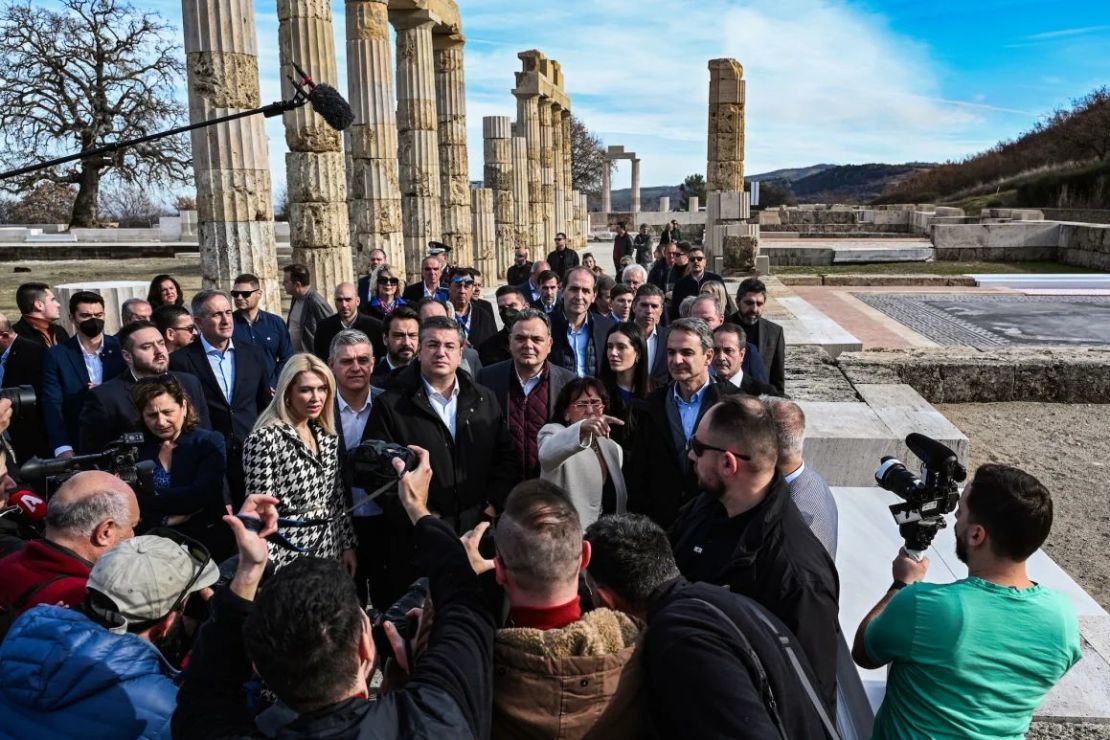 El primer ministro de Grecia inauguró el palacio restaurado a principios de semana.