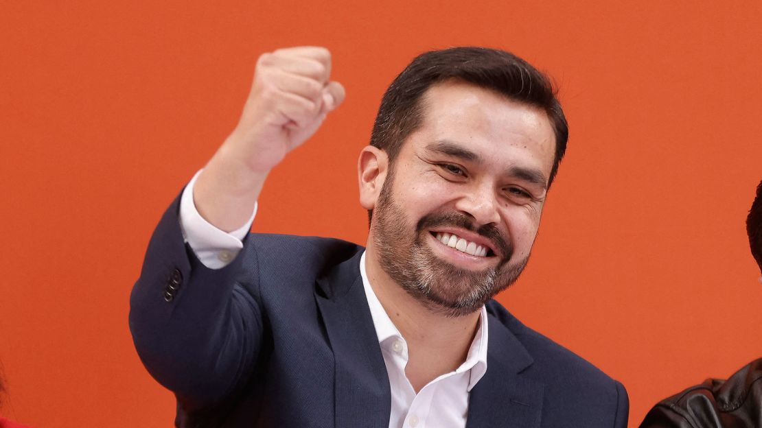 El diputado mexicano Jorge Álvarez Máynez durante su registro como candidato del partido Movimiento Ciudadano en Ciudad de México, el 10 de enero de 2024.