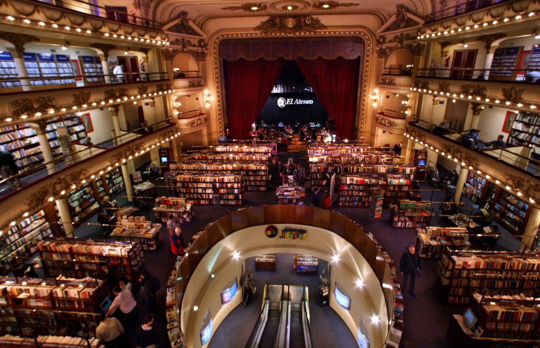 La famosa librería el Ateneo Grand Splendid en Argentina